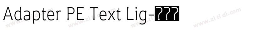 Adapter PE Text Lig字体转换